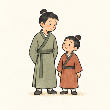 原创教学插图
Original teaching illustration: 弟弟
younger brother