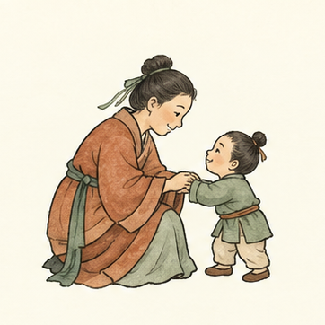 原创教学插图
Original teaching illustration: 好 · 美好
good