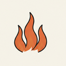 原创教学插图
Original teaching illustration: 火
fire
