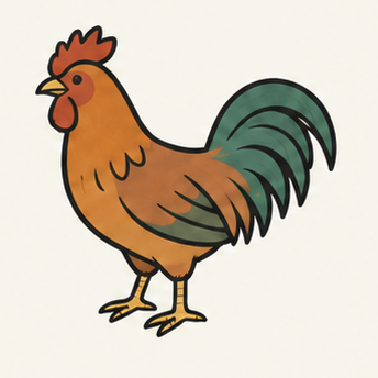 原创教学插图
Original teaching illustration: 鸡
chicken