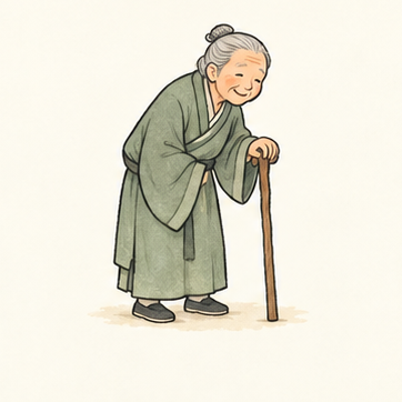 原创教学插图
Original teaching illustration: 年老
old / elderly