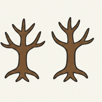 原创教学插图
Original teaching illustration: 树林
grove