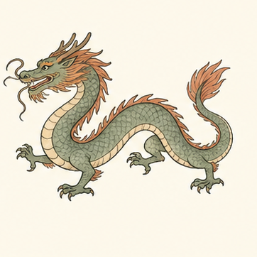 原创教学插图
Original teaching illustration: 龙
dragon