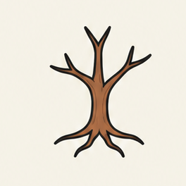 原创教学插图
Original teaching illustration: 树木/木材
tree / wood