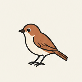 原创教学插图
Original teaching illustration: 鸟
bird