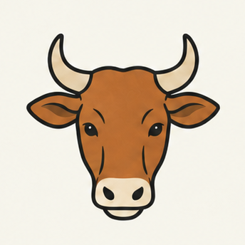 原创教学插图
Original teaching illustration: 牛
ox / cattle