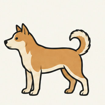 原创教学插图
Original teaching illustration: 犬 · 狗
dog