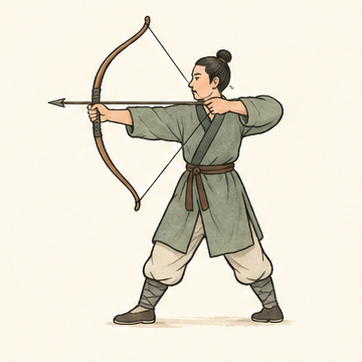 原创教学插图
Original teaching illustration: 射箭
shoot