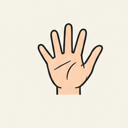 原创教学插图
Original teaching illustration: 手
hand