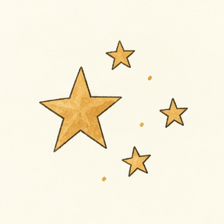 原创教学插图
Original teaching illustration: 星星
star
