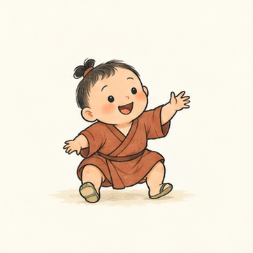 原创教学插图
Original teaching illustration: 年幼
young