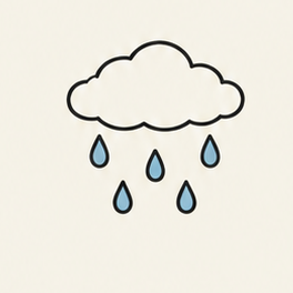 原创教学插图
Original teaching illustration: 雨
rain