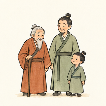 原创教学插图
Original teaching illustration: 祖先
ancestor / forefather